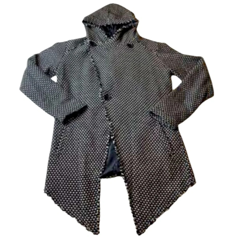 Wilfed‎ Made in Italy Textured Open-Front Jacket – Size Large